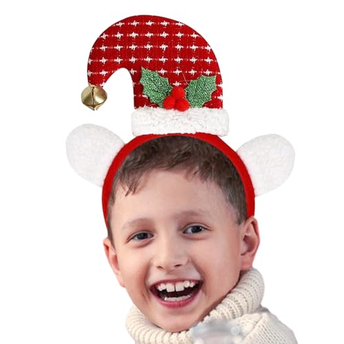 Weihnachtsmann-Kopfbedeckung – Stirnbänder für Weihnachten – Zubehör für Weihnachtskostüme, Weihnachtsmütze, Urlaubsparty-Zubehör für Frauen und Männer von Fulenyi