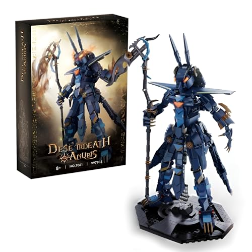 Anubis Desert Reaper Mech Bausteine Bausatz, 997 Teile Ägyptischer Gott Action Figur Modell mit Display Stand, Sammlerstück Anubis KlemmbausteineGeschenk für Geschichtsfans, Erwachsene und Kinder Anubis Desert Reaper Mech Bausteine Bausatz, 997 Teile Ägyptischer Gott Action Figur Modell mit Display Stand, Sammlerstück Anubis KlemmbausteineGeschenk für Geschichtsfans, Erwachsene und Kinder von Fuleying