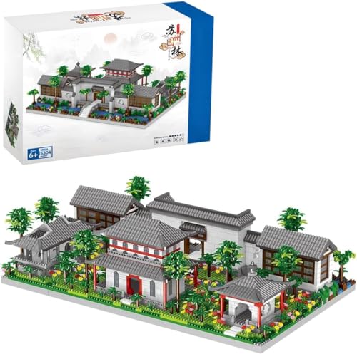 Chinesische Architektur Bausteine, 5304 Teile klassischenGärten von Suzhou Bausteine, Chinesische Berühmte Architektur Mini Bausteine Bausatz, Spielzeug Geschenke für Kinder und Erwachsene (8226) von Fuleying