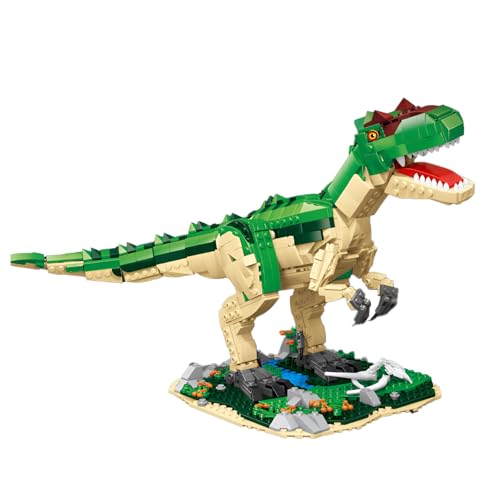 Fuleying Allosaurus Dinosaurier Bausteine Bausatz, Dino World Park Klemmbausteine Spielzeug Set für Jungen, Mädchen, Erwachsene, Jugendliche, Oder Dinosaurier Enthusiasten, Tier Baukasten (1160 PCS) von Fuleying