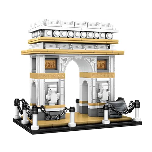 Fuleying Architektur Arc De Triomphe Micro Bausteine Bausatz, Berühmtes Wahrzeichen Klemmbausteine für Erwachsene, Sammler Modell Set zum Bauen (516 Teile) von Fuleying