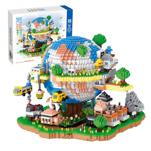 Fuleying Architektur Global Village Mikro Mini Bausteine Bausatz, 5452 Stück Architektur Modell Spielzeug, Kreative Geschenke für Kinder und Erwachsene von Fuleying