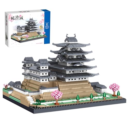 Fuleying Burg Himeji Mikro Bausteine Bausatz, Japanische Architektur Wahrzeichen Sammler Modell Spielzeug, Bauen & Display Mini Klemmbausteine für Erwachsene Kinder ab 6 Jahren (3037PCS) von Fuleying