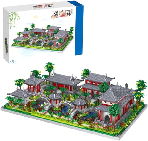 Fuleying Chinesische Architektur Bausteine, 4174 Teile The Suzhou Gardens Modellbausatz, Chinesische Berühmte Architektur Mini Bausteine Bausatz, Spielzeug Geschenke für Kinder und Erwachsene (8239) von Fuleying