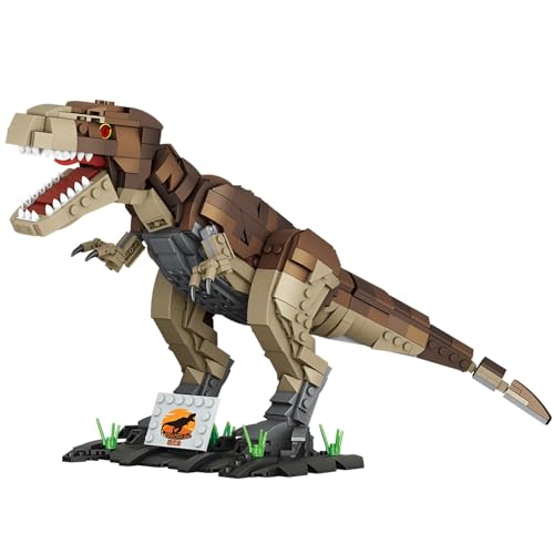 Fuleying Dinosaurier Bausteine Bausatz, 939 PCS STEM Tyrannosaur Rex Modell Klemmbausteine, Bauklötze Lernspielzeug, Kreatives Geschenk für Erwachsene Kinder ab 6 Jahren von Fuleying