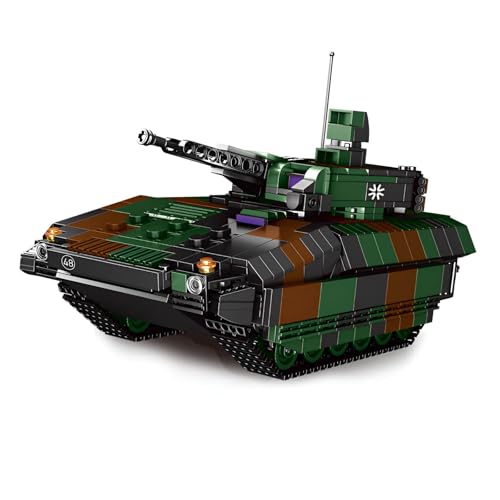 Fuleying Militärische Panzer Bausteine Bausatz, 1238 PCS Technik Military Kampfpanzer Klemmbausteine, Armee Panzerfahrzeug Modell Bauklotz Konstruktions Spielzeug von Fuleying