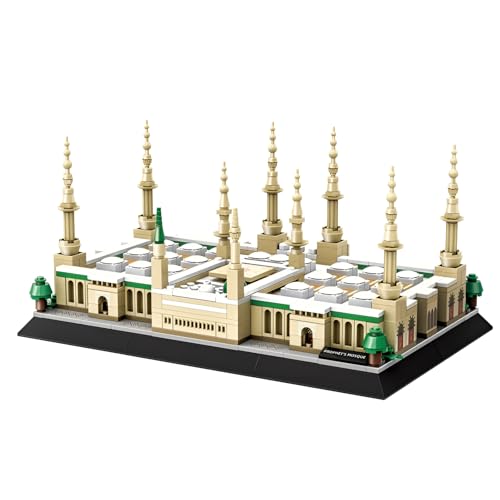 Fuleying Prophet's Mosque Bausteine Bausatz,594 PCS Berühmte Wahrzeichen Klemmbausteine, Architektur Modellbau Spielzeug für Erwachsene Kinder Büro Heimtextilien von Fuleying