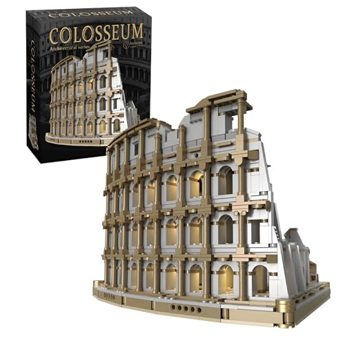 Fuleying Römisches Kolosseum Bausteine Bausatz, Wahrzeichen Architektur Modell Ziegel Bausatz, Skyline Construction Collection Spielzeug für Erwachsene Kinder,2148 PCS von Fuleying