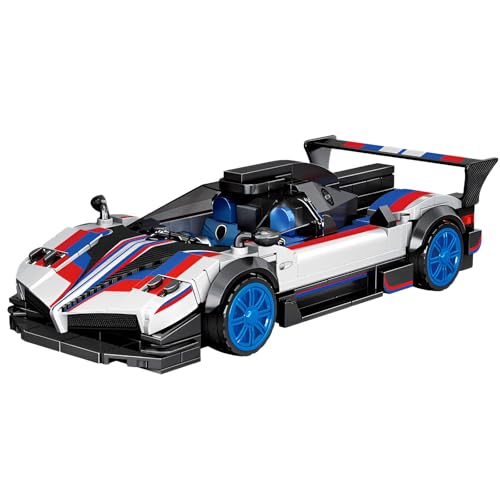 Fuleying Sportwagen Bausteine Bausatz für Zonda R, 321 PCS RennwagenBaukasten, MOC Auto Bauklötze Set, Supercar Modell Bauspielzeug Spielzeug für Erwachsene von Fuleying