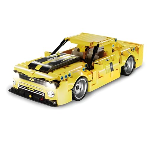 Fuleying Super Sportwagen Baukästen, 533PCS Kreative Supercar Baukästen, Fahrzeugklemmblöcke Modellspielzeug Geschenkidee für Erwachsene Kinder von Fuleying