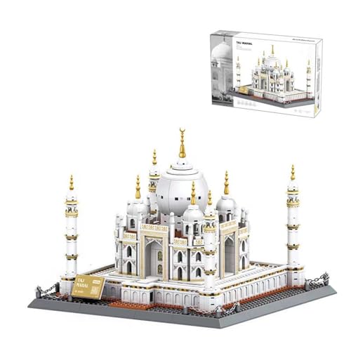 Fuleying Taj Mahal Bausteine Bausatz, 1113 PCS Indiens Berühmtes Wahrzeichen Architektur Klemmbausteine, Konstruktions Modell Spielzeug für Kinder und Erwachsene von Fuleying