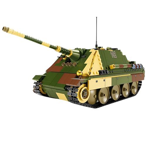 Fuleying Technik Militär Panzer Bausteine Bausatz, 1420 PCS G2 Cheetah Tank Klemmbausteine Set für Erwachsene, Sammlerstück Display Cooles Panzerbau Spielzeug zum Selberbauen von Fuleying