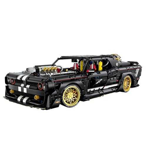 Fuleying Technik Sportwagen Bausteine Bausatz, 1:8 Sammler Rennwagen Klemmbausteine, Erwachsene Sammler Modell Super Auto Spielzeug zu Bauen (3751PCS) von Fuleying