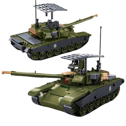 Panzer Bausteine Bausatz, WW2 Sammlerstücke Militär IFR-T90AS Hauptkampfpanzer Klemmbausteine, Armee Fahrzeuge Modell zu bauen und zu zeigen, Spielzeug Geschenk Ideal für Erwachsene Kinder (326 Stück) von Fuleying