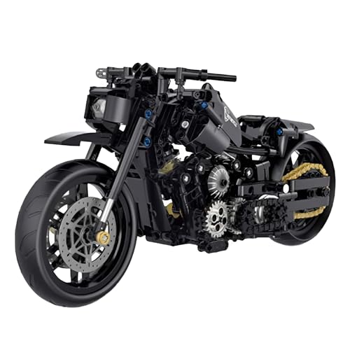 Technik Motorrad Baukasten, 1:8 Sportwagen Motorrad DIY Baukasten, 686 PCS Superbike Spielzeug Modellbaukasten, Konstruktionsspielzeug Geschenk für Erwachsene und Teenager von Fuleying