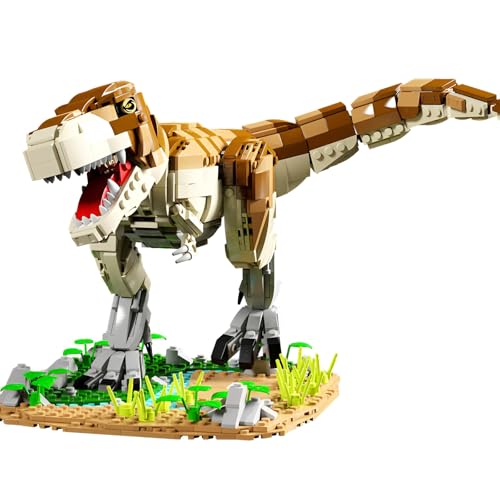 Tyrannosaurus Rex Dinosaurier Bausteine Bausatz, Dino World Park Klemmbausteine Spielzeug Set für Jungen, Mädchen, Erwachsene, Jugendliche, Oder Dinosaurier Enthusiasten, Tier Baukasten (1228 PCS) von Fuleying