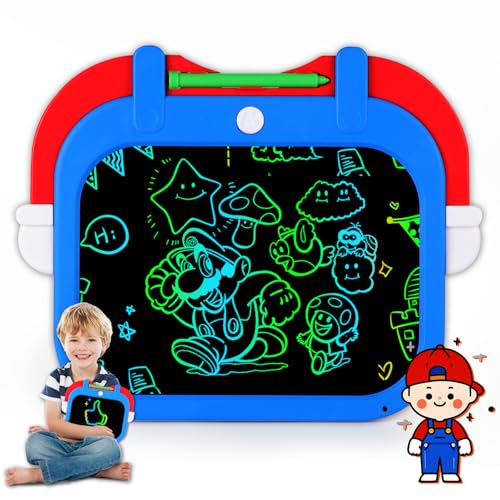 Fullware LCD Schreibtafel Maltafel Zaubertafel Kinder ab 3 4 5 6 7 Jahre, 9 Zoll Schreibtablett Lernspielzeug Kinderspielzeug, Kleine Geschenke für Kinder Jungen Mädchen von Fullware