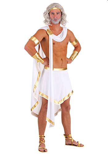 Adult All Mighty Zeus Fancy Dress Costume Mens, Powerful Ancient Greek God Halloween Outfit Medium von Fun Costumes