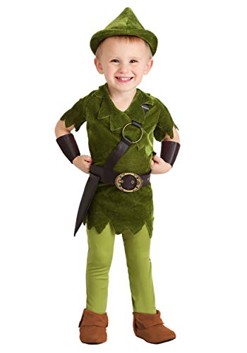 Boy's Classic Peter Pan Toddler Fancy Dress Costume 2T von Fun Costumes