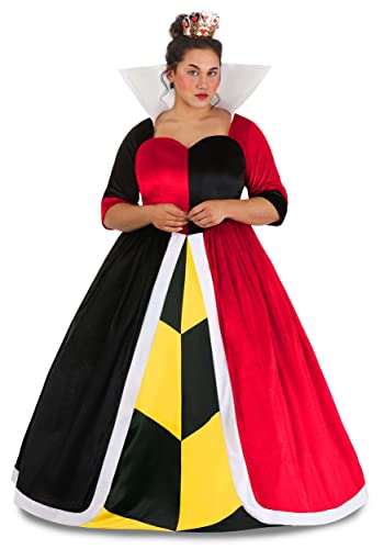 Disney Queen of Hearts Kostüm für Damen, Übergröße | Alice im Wunderland Kostüme 4X von Fun Costumes