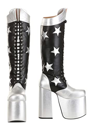 KISS Starchild Boots | Exclusive Fancy Dress Costume Boots Size 10 von Fun Costumes