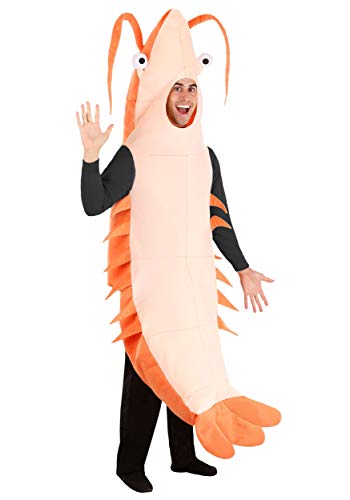 Ozean-Tier- und Meerestier-Overall-Kostüme für Erwachsene, Cosplay-Outfits für Männer und Frauen, Wasserthemen-Party-Kostüme, Jumbo-Garnelen, M von Fun Costumes