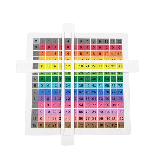 Fun Express 21,6 x 21,6 cm Multiplikations-Kunststoff-Tischschiebewerkzeug, pädagogische Aktivitäten, 12 Stück von Fun Express