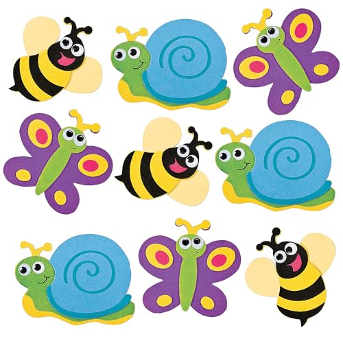 Fun Express Bulk Bug Magnet-Schaumstoff-Bastelset – Macht 48, Urlaubs-Bibelschule 2024 von Fun Express