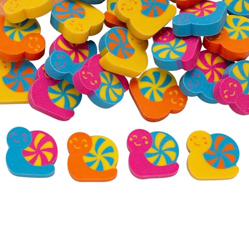 Fun Express Candy Critters Mini-Schnecken-Radiergummis, 1,9 x 1,9 cm, 24 Stück von Fun Express