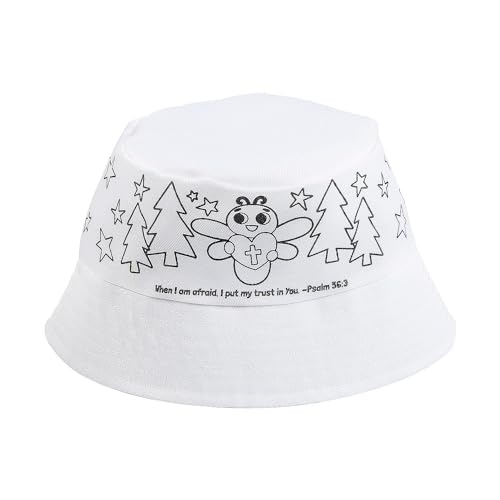 Fun Express Kids Camp VBS Firefly Bucket Hats – 12 Stück, Urlaubs-Bibelschule 2024 von Fun Express