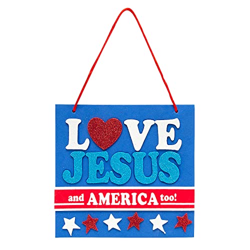 Fun Express Love Jesus & America Too Schilder-Bastelset, macht 12 von Fun Express