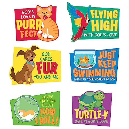 Fun Express Pets VBS Cutouts - VBS Vacation Bible School Supplies/Decor - 6 Stück von Fun Express