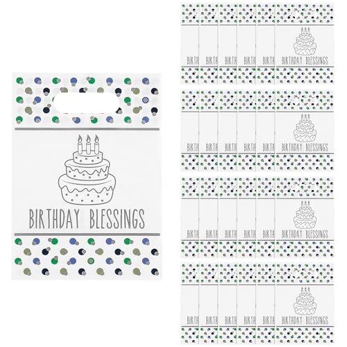 Fun Express Plastiktüten "Blessings on Your Birthday", 16,5 x 22,9 cm, 24 Stück von Fun Express