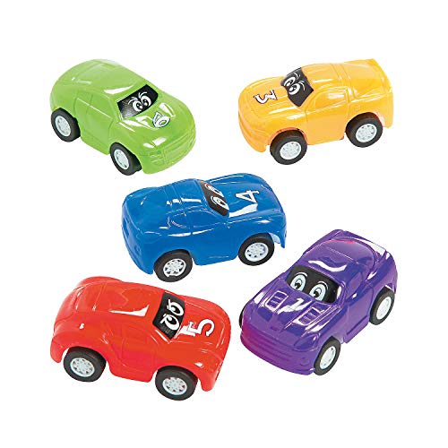 Fun Express Pullback Eye Race Cars - Spielzeug - 12 Teile von Fun Express