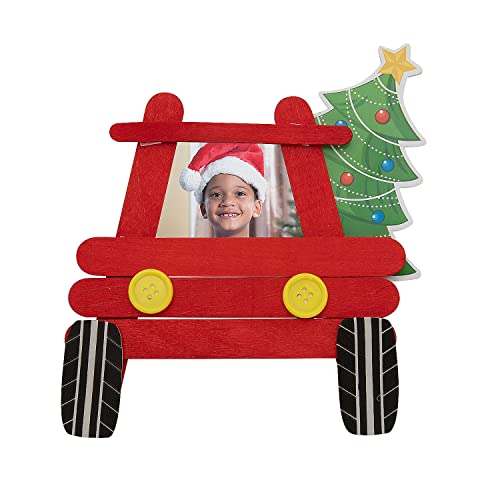 Fun Express Weihnachts-LKW-Bilderrahmen-Magnet-Bastelset, macht 12 von Fun Express