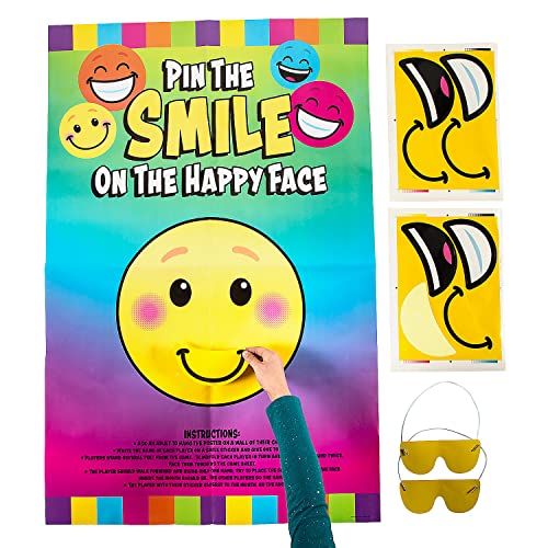 Pin the Smile on the Happy Face Spiel von Fun Express