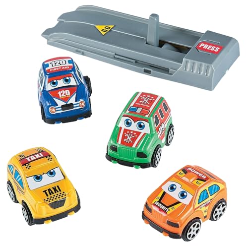 Sortierte Spielauto-Sets (6 Sets) – Spaß & Kunststoffmaterial – ideal für Kinderspielzeit, Partygeschenke, Karnevalspreise und mehr von Fun Express