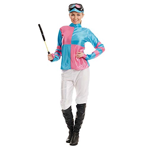 Fun Shack Jockey Kostüm, Jockey Kostüm Damen, Blaues Jockey-Kostüm für Damen, Reiter-Kostüm, Damen Reit Kostüm für Karneval, Kostüm Reiter, Faschingskostüme Damen Trainingsanzug XL von Fun Shack