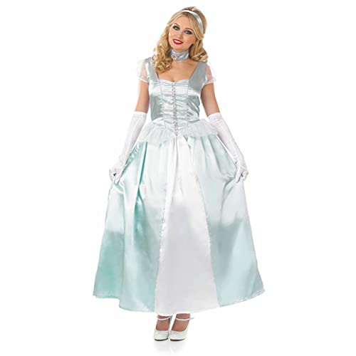 Fun Shack Cinderella Kostüm Damen, Cinderella Kostüm Erwachsene Damen, Cinderella Kostüm Frauen, Cinderella Kleid Damen, Prinzessin Kleid Damen, Prinzessin Kostüm Damen, Cinderella Damen L von Fun Shack