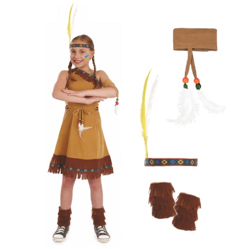 Fun Shack Indianer Kostüm Kinder, Indianer Kostüm Kinder Mädchen, IndianerKostüm Kinder Mädchen, IndianerKleid Mädchen, IndianerKostüm Mädchen, Indianer Kleid Mädchen, Indianerin Kostüm Mädchen M von Fun Shack