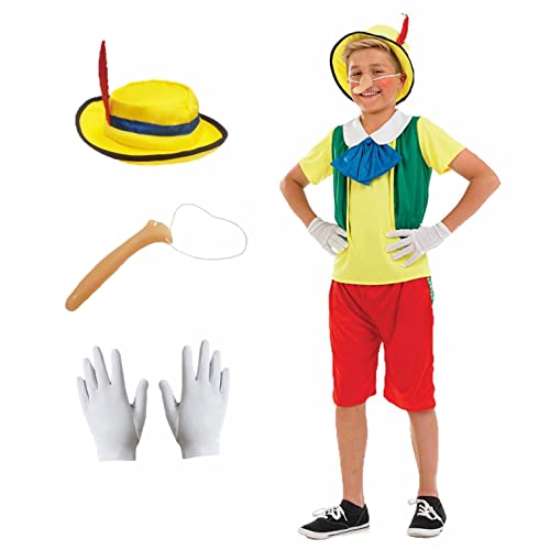 Fun Shack Pinocchio Kostüm Kinder, Kostüm Pinocchio, Holzpuppenkostüm für Jungen XL von Fun Shack