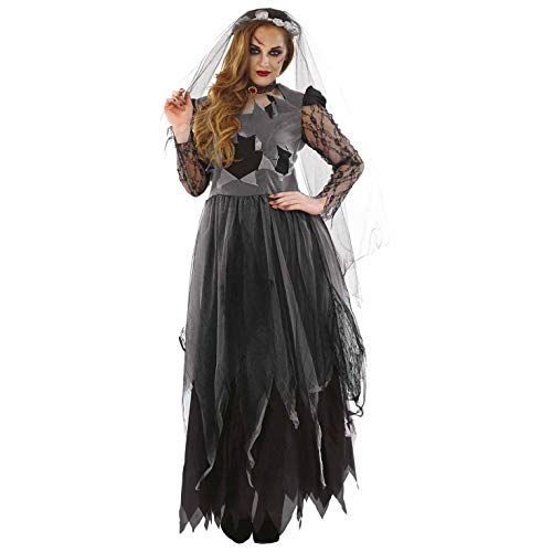 Fun Shack Halloween Kostüm Damen Zombie Braut, Zombie Braut Kostüm Damen, Halloween Kostüm Zombie Braut, Halloween Zombie Braut, Halloween Kostüm Damen Horror Braut, Zombiebraut Kostüm Damen XXL von Fun Shack