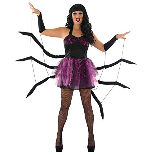 Fun Shack SpinnenKleid Damen, Halloween Kostüm Spinne Damen, Halloween Kostüm Spinnenfrau, Halloween Kostüm Damen Spinne, Spinnen Halloween Kostüm, Spinnenkostüm Damen S von Fun Shack