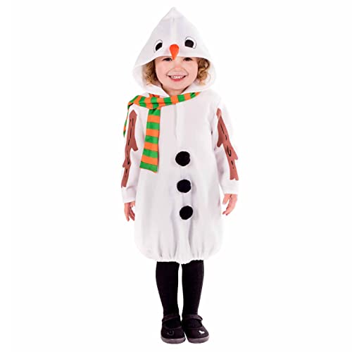 Fun Shack Weiß Schneemann Kostüm für Jungen und Mädchen, 3-4 Jahre von Fun Shack