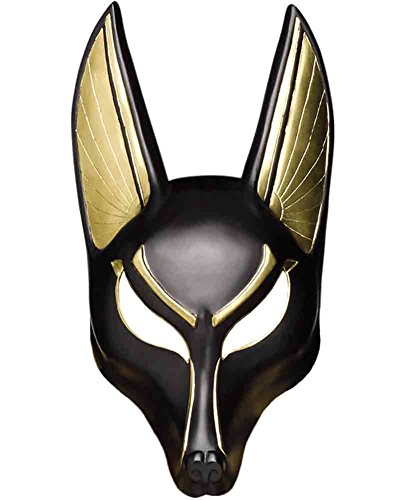 Fun World Herren Anubis Maske, Multi, Erwachsenengröße, Mehrfarbig/Meereswellen (Ocean Tides), Adult Size von Fun World