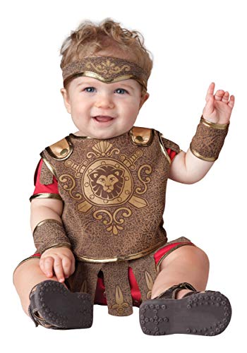 Generique - Gladiator-Kostüm für Babys und Kleinkinder braun-rot - 68/74 (6-12 Monate) von Fun World