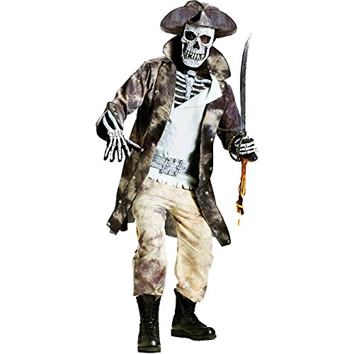 Ghost Pirate Fancy Dress Costume Standard von Fun World