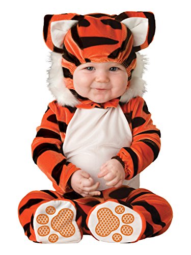 InCharater Tiger-Kostüm für Babys orange-schwarz 68/74 (6-12 Monate) von Fun World