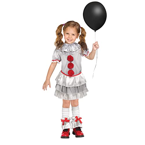 Penny Vice Horror-Clown-Kostüm für Kinder - Carnevil - Kindergröße: 98-110 - Horror Verkleidung Halloween Karneval & Motto-Party von Fun World