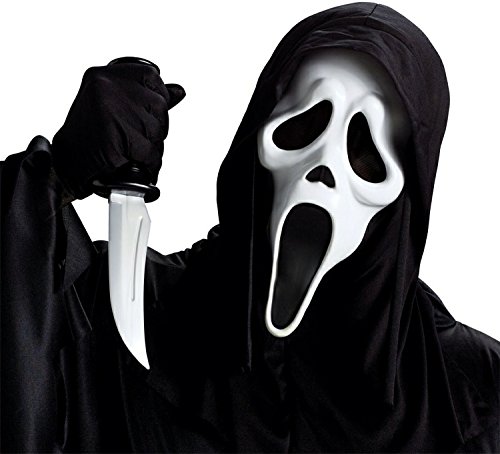 Scream Ghost Gesichtsmaske und Messer Scream Ghost Gesichtsmaske und Messer von Fun World